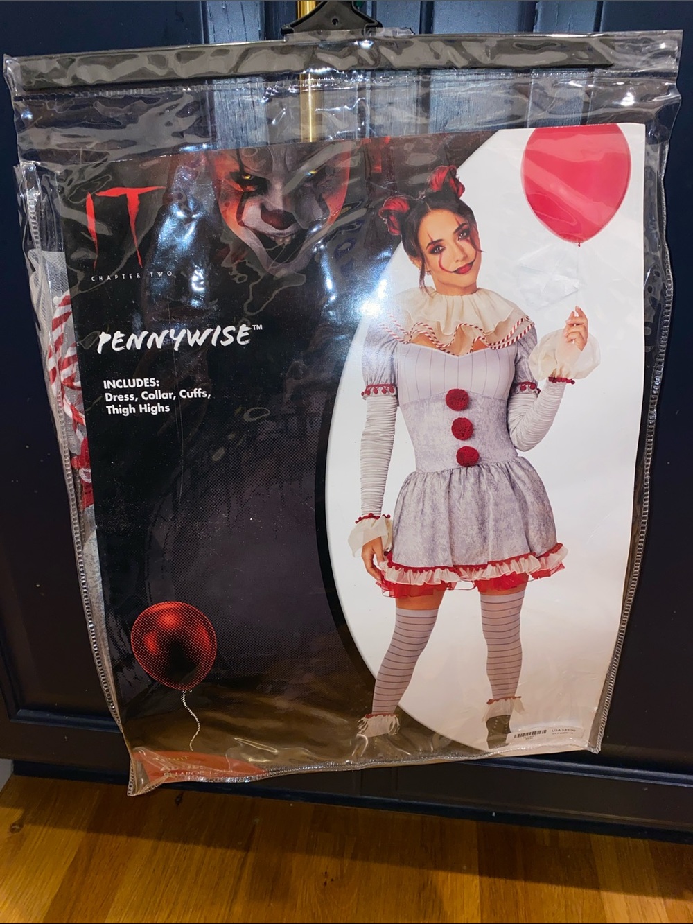 Pennywise adult costume large